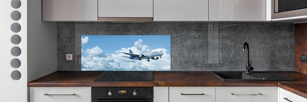 Sticlă pentru bucătărie Avionul în cer