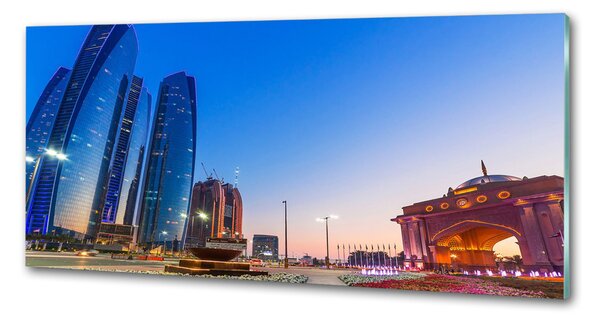 Sticlă pentru bucătărie Străzile din Abu Dhabi