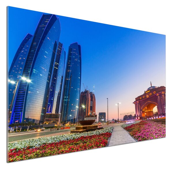 Sticlă pentru bucătărie Străzile din Abu Dhabi