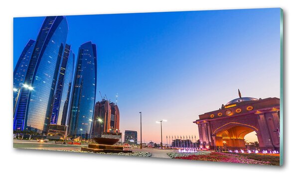Sticlă pentru bucătărie Străzile din Abu Dhabi