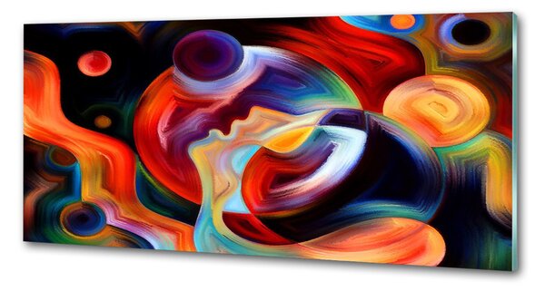 Sticlă printata bucătărie abstracțiune
