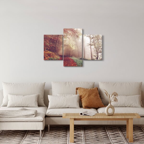 Tablou - Plimbarea de toamnă prin pădure (90x60 cm)