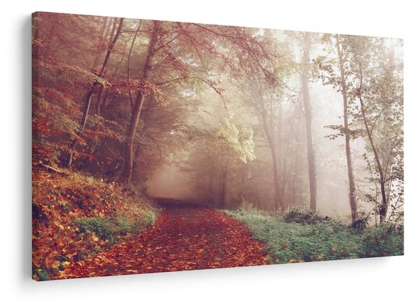 Tablou - Plimbarea de toamnă prin pădure (90x60 cm)