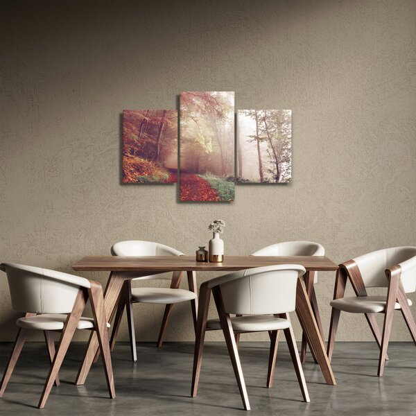 Tablou - Plimbarea de toamnă prin pădure (90x60 cm)