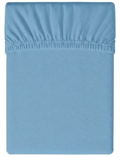 Cearsaf Jersey cu elastic 180 x 200 cm albastru deschis