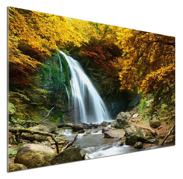 Panou sticla securizata bucatarie Cascada din pădure