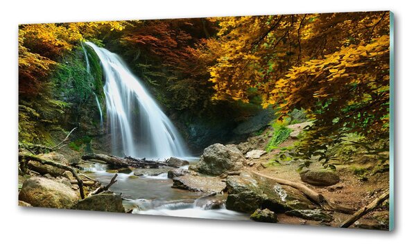 Panou sticla securizata bucatarie Cascada din pădure