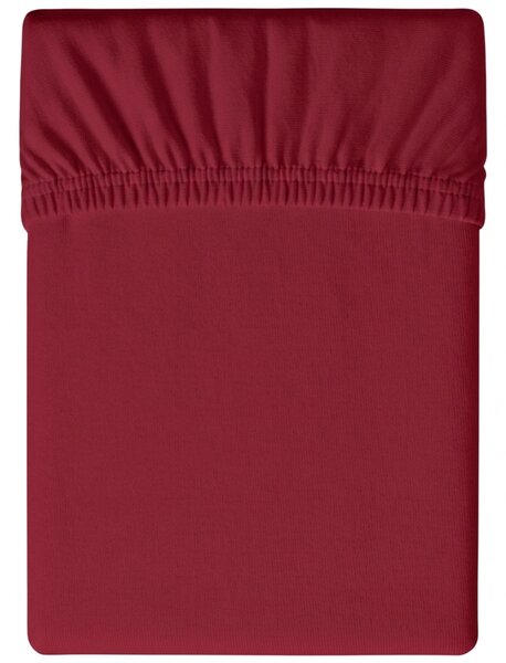 Cearsaf Jersey cu elastic 90x200 cm visiniu