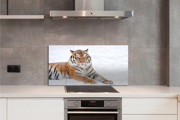 Panouri de sticlă Tiger de iarnă