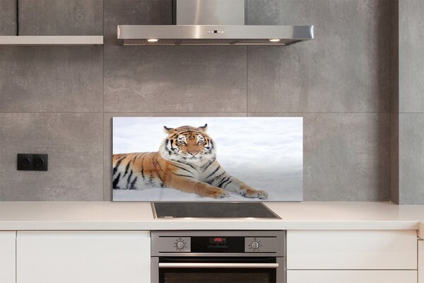 Panouri de sticlă Tiger de iarnă