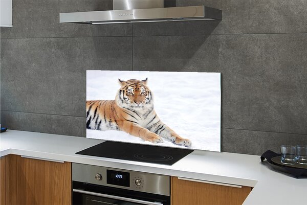 Panouri de sticlă Tiger de iarnă