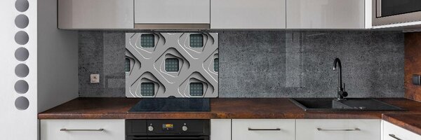 Panou sticla securizata bucatarie 3D Abstracție
