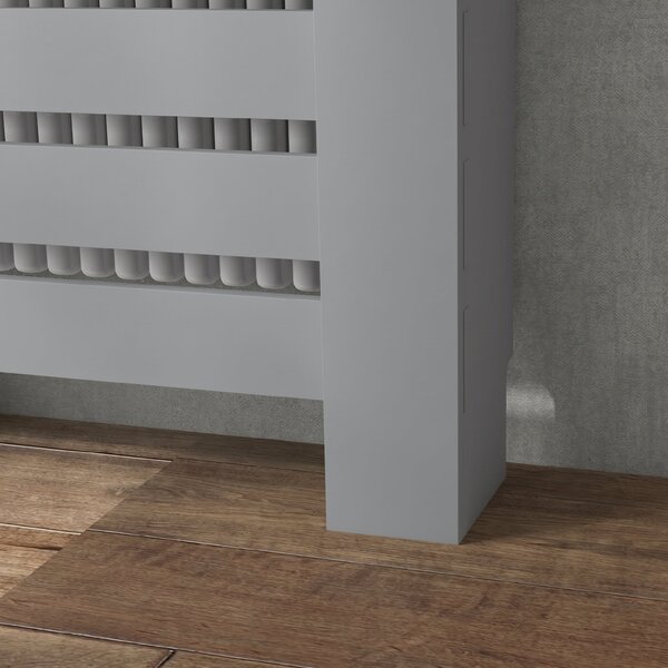 HOMCOM Copertură pentru Calorifer din MDF cu Sertar, 78x19x95.5 cm, Gri | Aosom Romania