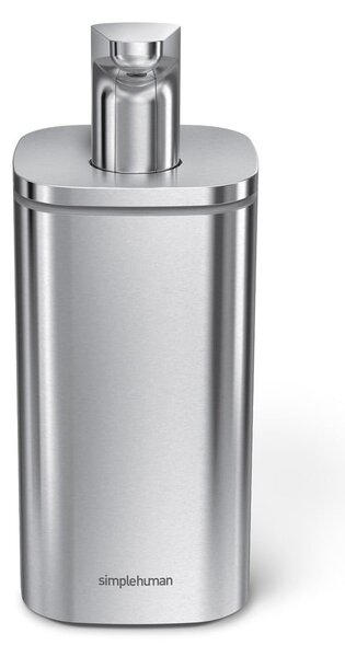 Dozator de săpun lichid argintiu din oțel inoxidabil 295 ml - simplehuman