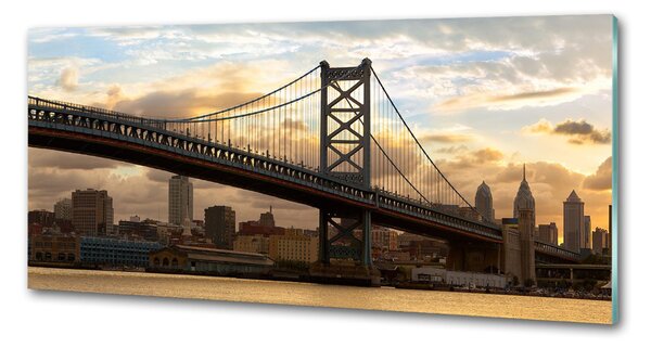 Panou de bucătărie Podul Philadelphia