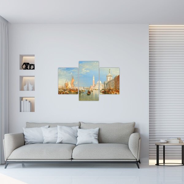 Tablou - Joseph Mallord William Turner, Venice the Dogana and San Giorgio Maggiore, reproducere (90x60 cm)