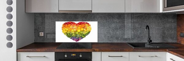 Sticlă pentru bucătărie inima de legume