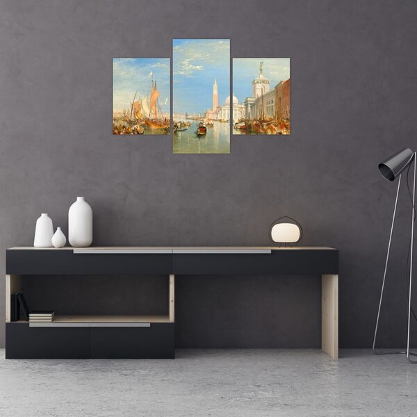 Tablou - Joseph Mallord William Turner, Venice the Dogana and San Giorgio Maggiore, reproducere (90x60 cm)