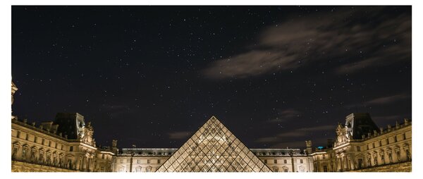 Tablou - Louvre nocturn (120x50 cm)