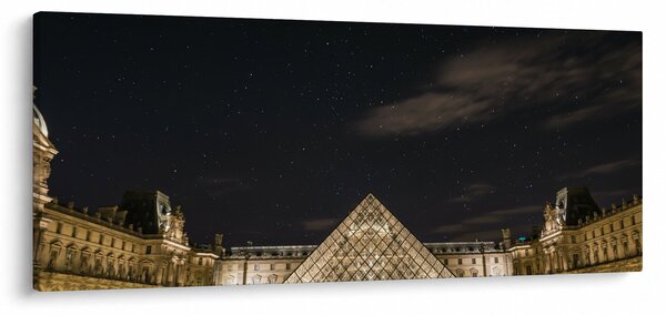 Tablou - Louvre nocturn (120x50 cm)