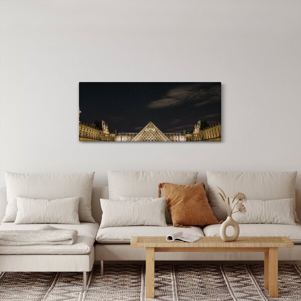 Tablou - Louvre nocturn (120x50 cm)