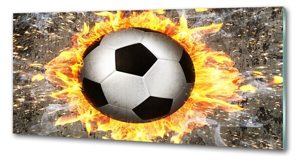 Sticlă bucătărie Arderea de fotbal a văzut