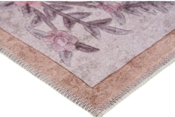 Covor roz deschis lavabil 80x50 cm - Vitaus
