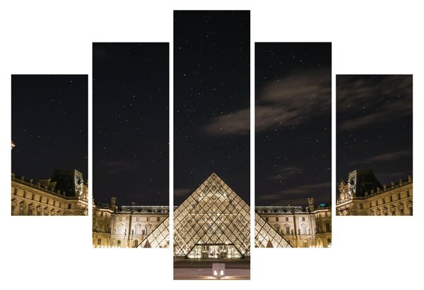Tablou - Louvre nocturn (150x105 cm)