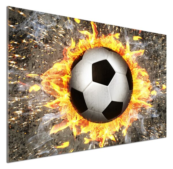 Sticlă bucătărie Arderea de fotbal a văzut