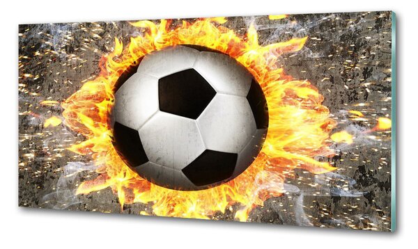 Sticlă bucătărie Arderea de fotbal a văzut