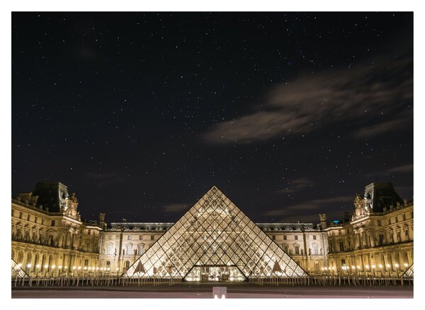 Tablou - Louvre nocturn (70x50 cm)