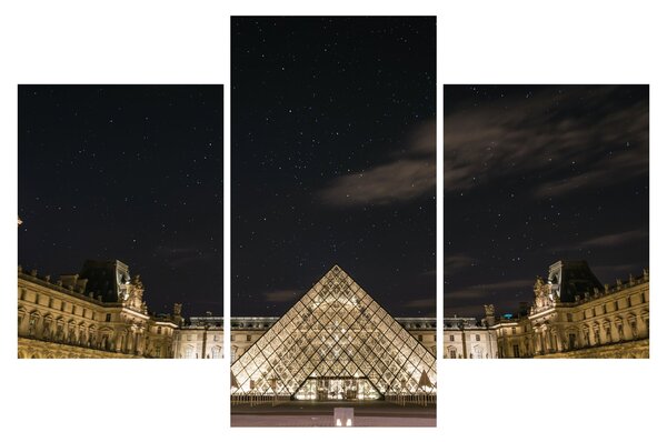 Tablou - Louvre nocturn (90x60 cm)