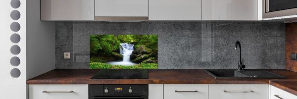 Panou perete bucătărie Cascada din pădure