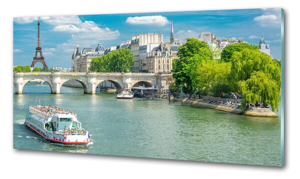 Panou sticlă bucătărie Seine din Paris