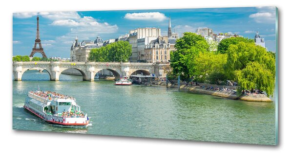 Panou sticlă bucătărie Seine din Paris