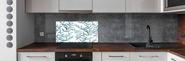 Panou sticlă decorativa bucătărie Frunze