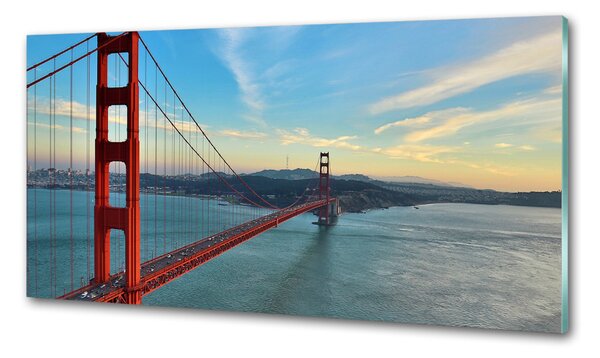 Panou sticlă decorativa bucătărie Podul din San Francisco