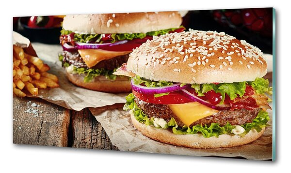 Panou sticla securizata bucatarie hamburgeri