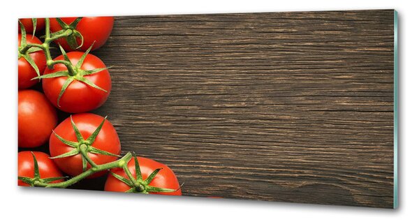 Panou de bucătărie Tomate pe lemn