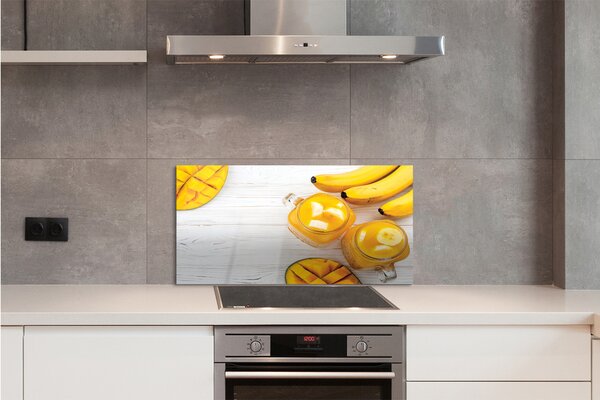 Panouri de sticlă Mango banane periuță