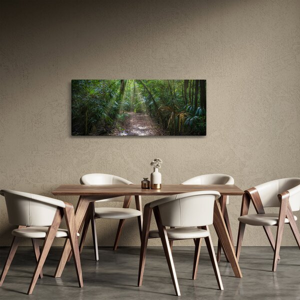 Tablou - Razele solare în junglă (120x50 cm)