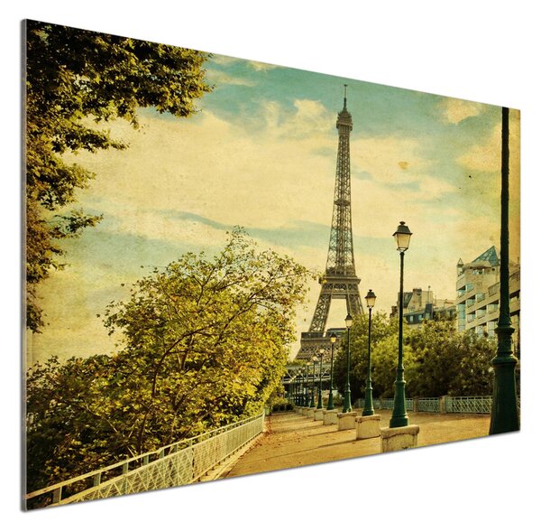 Panou sticla securizata bucatarie Turnul Eiffel din Paris