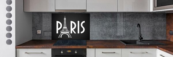 Sticlă printata bucătărie Paris