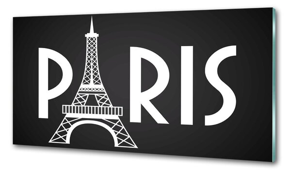 Sticlă printata bucătărie Paris