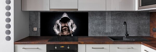 Sticlă printata bucătărie Clădire musculare