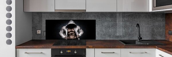 Sticlă printata bucătărie Clădire musculare