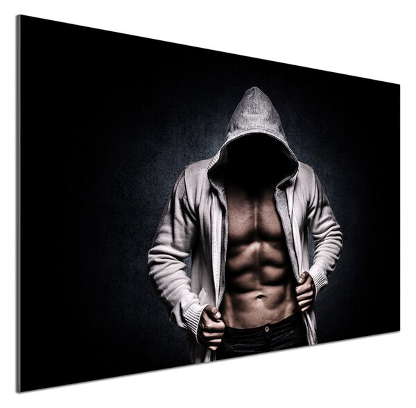 Sticlă printata bucătărie Clădire musculare
