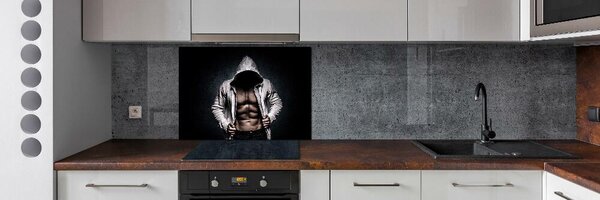 Sticlă printata bucătărie Clădire musculare