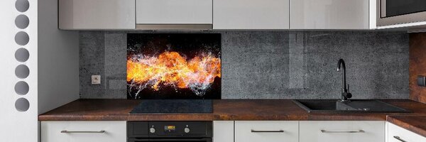 Panou de bucătărie Foc versus apa