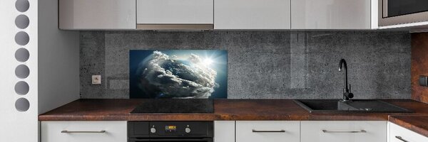 Panou sticla securizata bucatarie Planeta Pământ